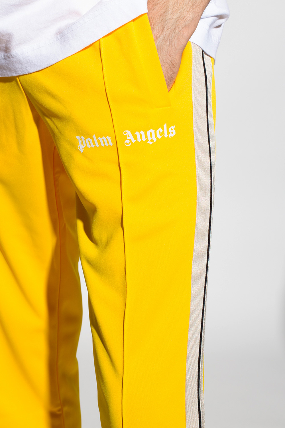 Yellow Sweatpants with logo Palm Angels Vitkac Canada